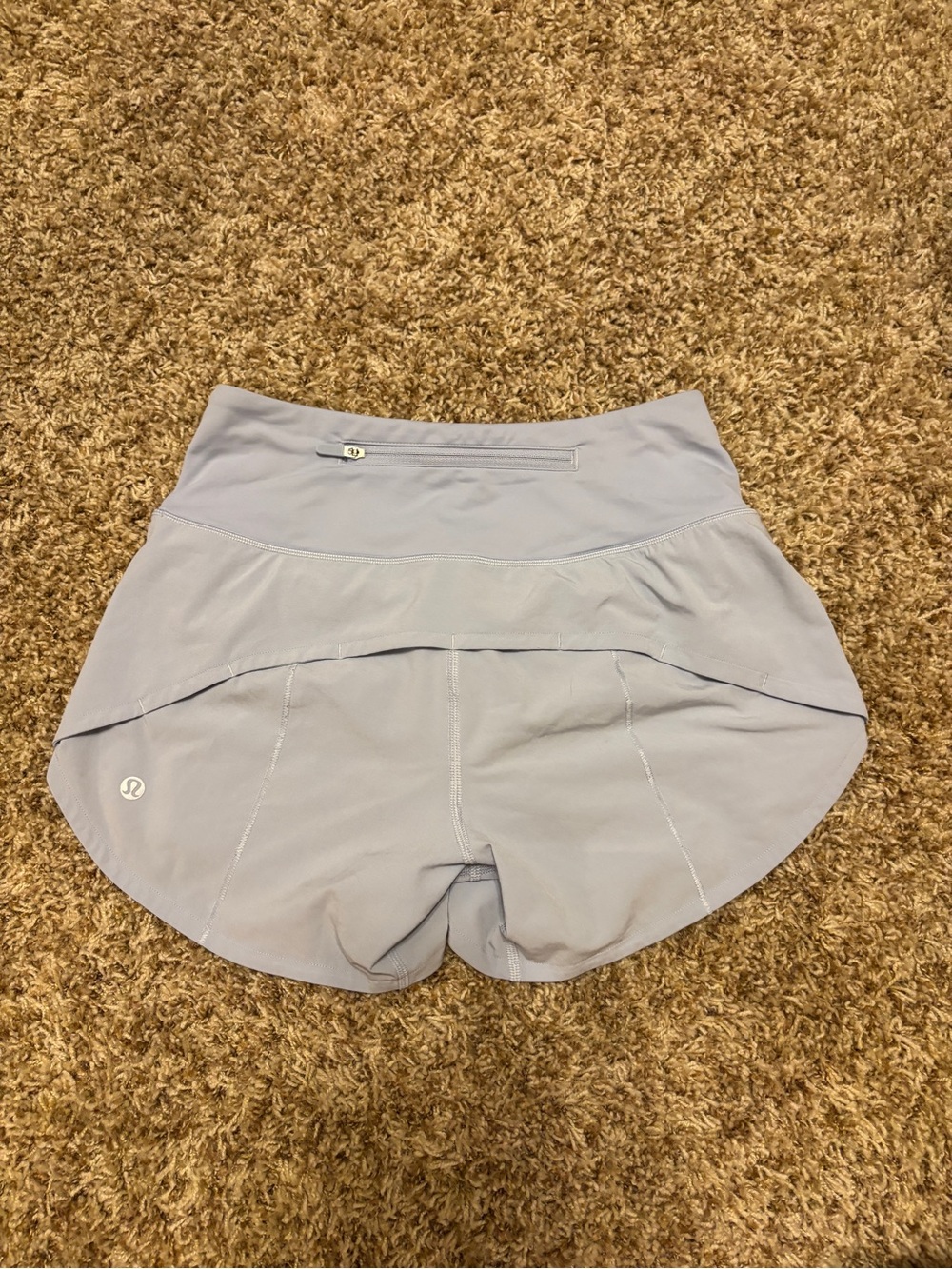 lululemon athletica Dove Gray Athletic Shorts with Built-In Liner